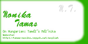 monika tamas business card